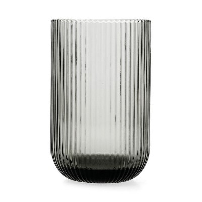 VASO VIDRIO GRIS FOSIL 6 UNIDADES 46 CL.