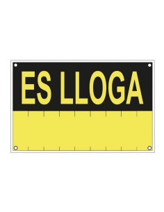 SEÑAL ES LLOGA PVC 0,4mm AMARILLO