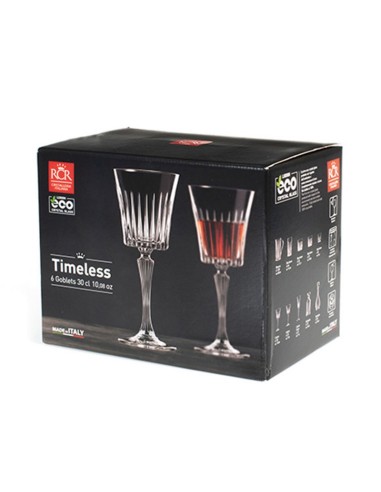 COPAS VIDRIO AGUA TIMELESS. PACK 6 UN.