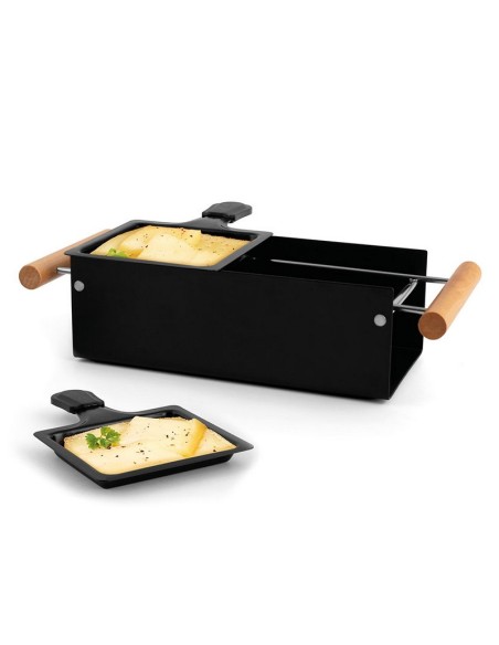 RACLETTE 2 COMPARTIM.C/ESPATULAS NYLON