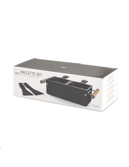 RACLETTE 2 COMPARTIM.C/ESPATULAS NYLON