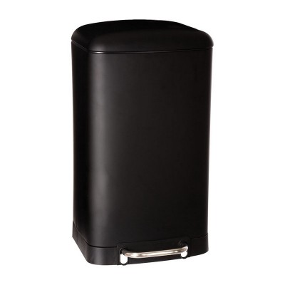 CUBO BASURA CON PEDAL NEGRO 30 L.