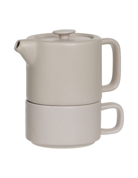 TETERA CERAMICA BEIGE. NATURE