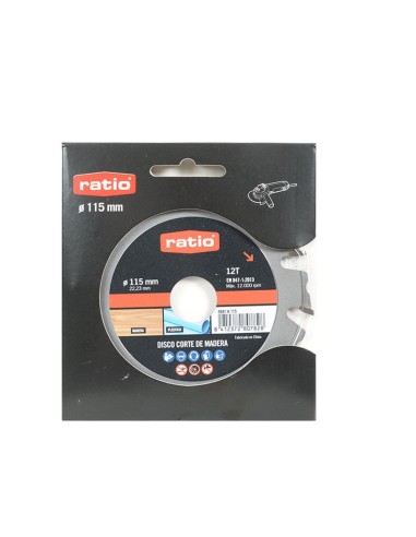DISCO CORTE MADERA ANTIRETROCESO 115MM.