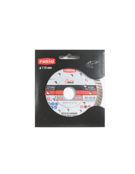 DISCO DIAMANTE GREAT TURBO 115 MM. RATIO