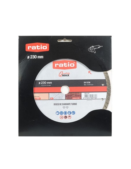 DISCO DIAMANTE SINTER TURBO 230MM.RATIO
