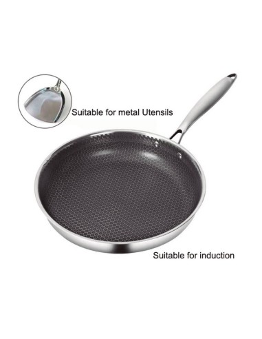 SARTEN ACERO INOX. PRO 20 CM. HABITEX