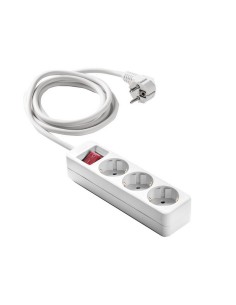 BASE 3 TOMAS TT C/INT.CABLE 5 M. BLANCO