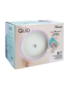 VAJILLA 18 PZAS. VERDE MORADO KALEIDO QD 2