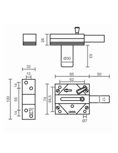 CERROJO SEGURIDAD SOBREPO. CRR01 NI 2