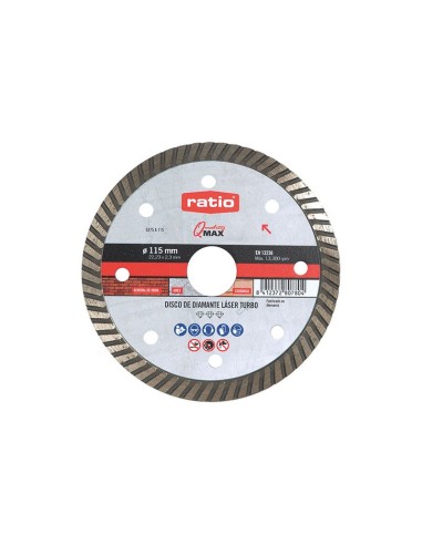 DISCO DIAMANTE TURBO MAT.DUROS 115MM.