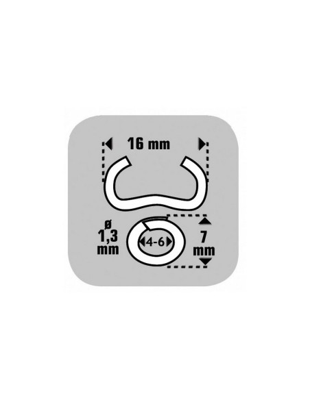 GRAPAS OMEGA 16 GALV.ESTUCHE 1250 GRAPAS