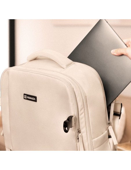 MOCHILA VIAJE EXPLORER BACKPACK BEIGE