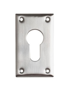 ESCUDO BOCALLAVE. 70x40 MM. A. INOX. 2