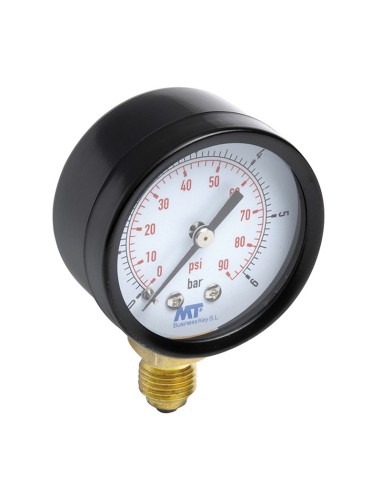 MANÓMETRO ESFERA SECA CON. INF. LATÓN MT