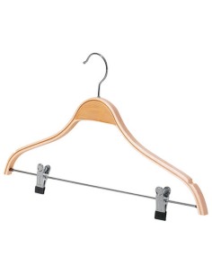 PERCHA MADERA LAMIN.PINZAS 3 UN. HABITEX