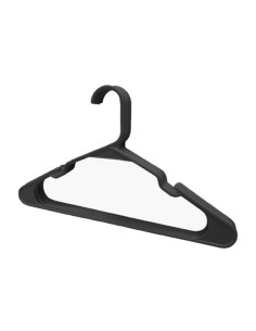 PERCHA PLASTICO 5 UN. 42CM.NEGRA HABITEX