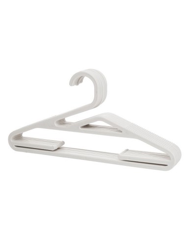 PERCHA PLASTICO 5 UN. 41CM. BCA. HABITEX