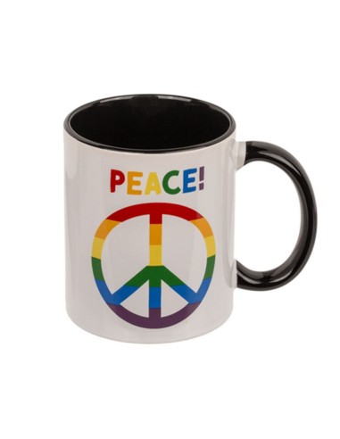 TAZA GRES 325 ML. DECO PEACE OOTB