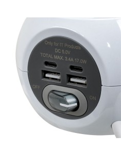 BASE MÚLTIPLE COMBIBALL 3 TOMAS + USB 2