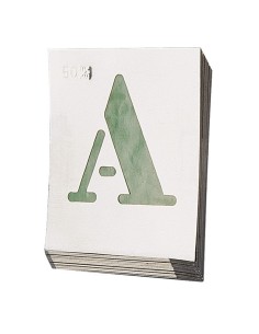 ABECEDARIO EGYPT ALUMINIO ROTULAR 40MM. 2