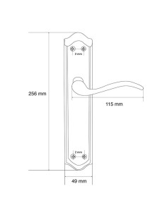 JUEGO MANILLA C/ PLACA. PULIDO SAT. 2