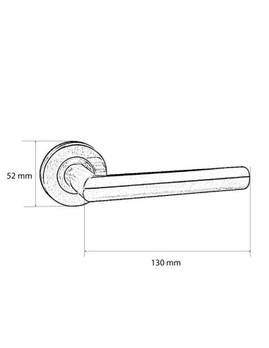 MANILLA. ROSETA Ø 52 mm. R338. INOX