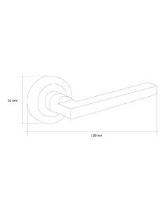 MANILLA. ROSETA Ø 50 mm. NEGRO. 2