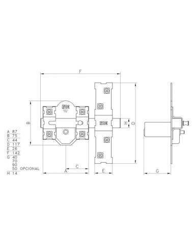 CERROJO 300-R/80 NIQUEL FAC