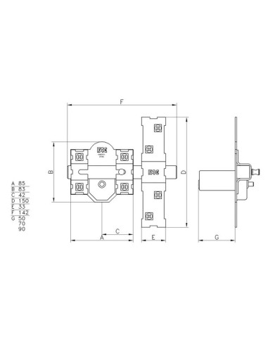 CERROJO 301-R/80 DORADA FAC