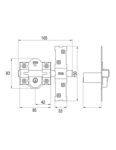 CERROJO 301-L/80 NIQUEL FAC