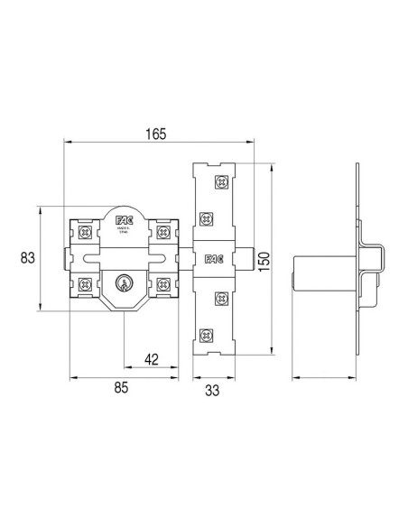 CERROJO 301-L/80 NIQUEL FAC