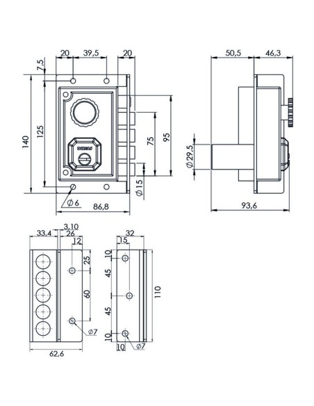 CERRADURA SOBREP. C9111 IZQUDA. DORCAS..