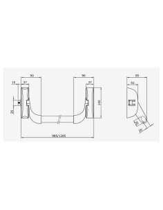 ANTIPANICO ""SERIE IDEA"" DOS PUNTOS DE 2