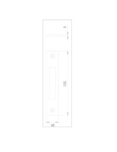 FRONTAL ACERO INOX PALANCA + GANCHO 2