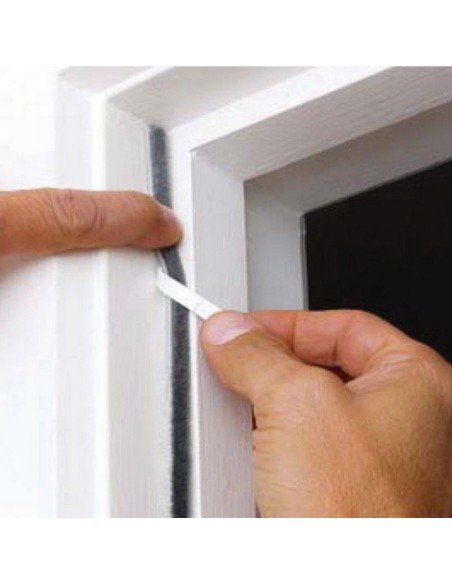 BURLETE CEPILLO GUÍAS 7MMX6M. GRIS