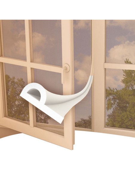 BURLETE CAUCHO TIPO P 9 MM X 6 M. BLANCO