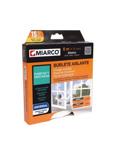 BURLETE UNIVERSAL  9 MM X 6 M. BLANCO