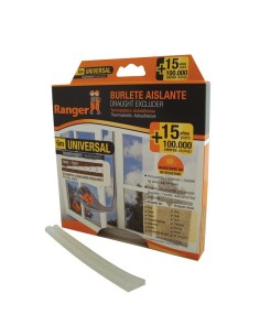 BURLETE UNIVERSAL  9 MM X 6 M. TRANSPAR.