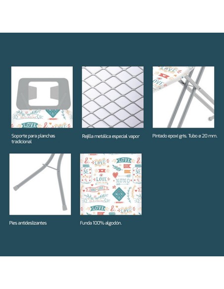 TABLA PLANCHAR BASIC HABITEX 114X36 CM.