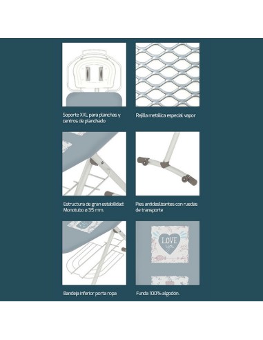 TABLA PLANCHAR GIOVE HABITEX 130X44CM.