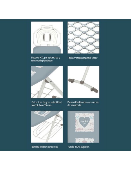 TABLA PLANCHAR GIOVE HABITEX 130X44CM.