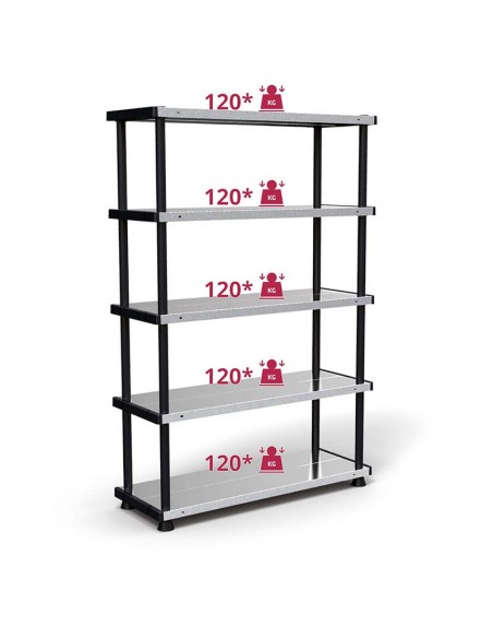 ESTANTERIA METALICA 120R 119X45XH185 CM