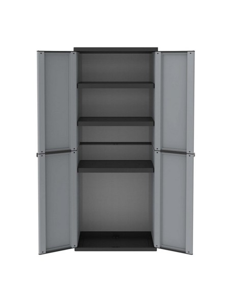 ARMARIO RESINA J-LINE  3 EST. GRIS/NEGRO