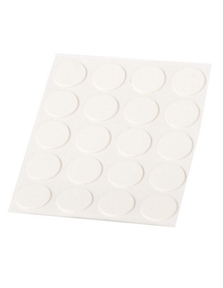 TAPA TORNILLOS ADH. 20 UD. BLANCO.