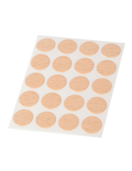 TAPA TORNILLOS ADHESIVO. 20 UD. HAYA.