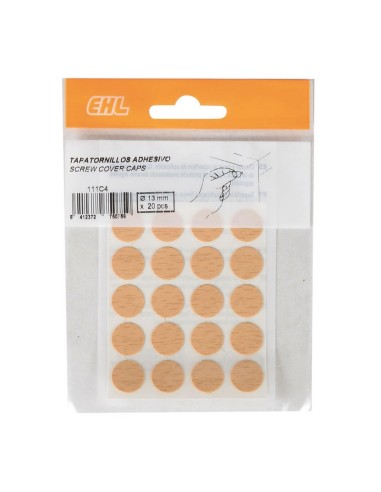 TAPA TORNILLOS ADHESIVO. 20 UD. HAYA.