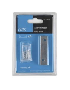 PLACA CARTELA CINC 50X17MM 4 UDS EHL 2