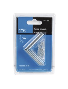 ESCUADRA ANGULO CINC. 40X15MM 4 UDS. EHL 2