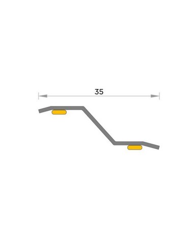 PLETINA CERAMICA ADHES. 83CM INOX